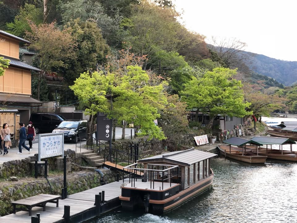 虹夕諾雅京都：Reception、迎賓船、環境