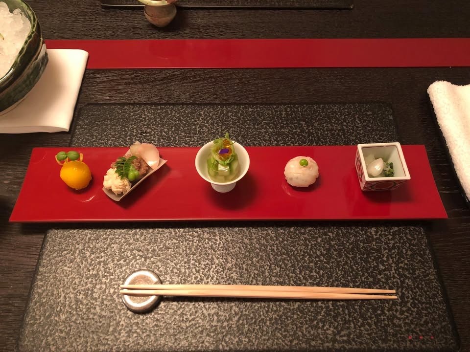 虹夕諾雅京都：晚餐、第二趟的晚餐
