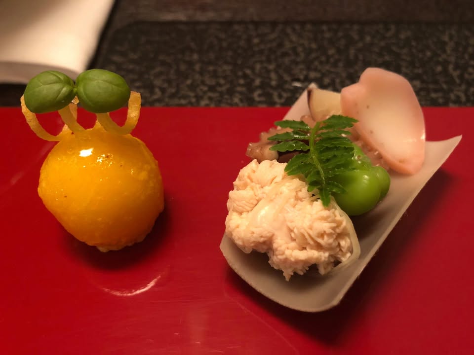 虹夕諾雅京都：晚餐、第二趟的晚餐