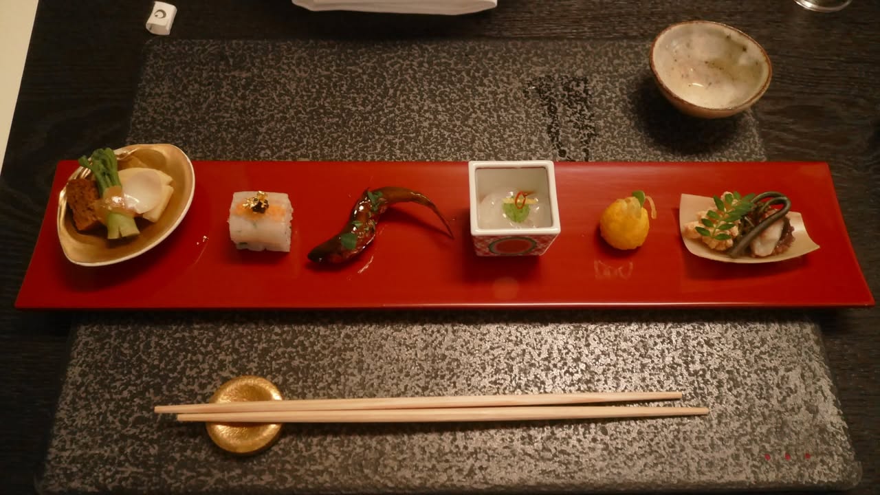 虹夕諾雅京都：晚餐、第一趟的第一晚