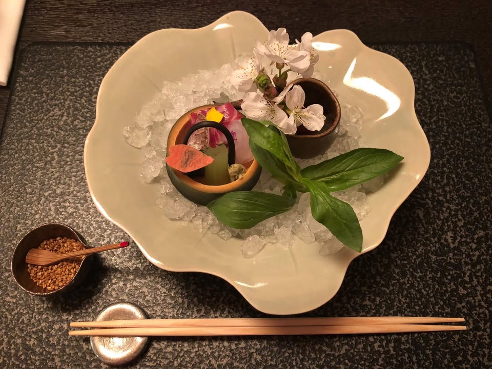 虹夕諾雅京都：晚餐、第二趟的晚餐