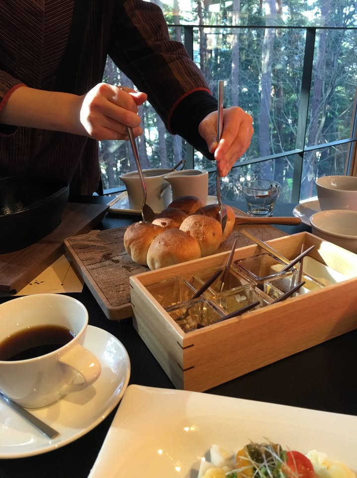 虹夕諾雅富士：餐廳早餐